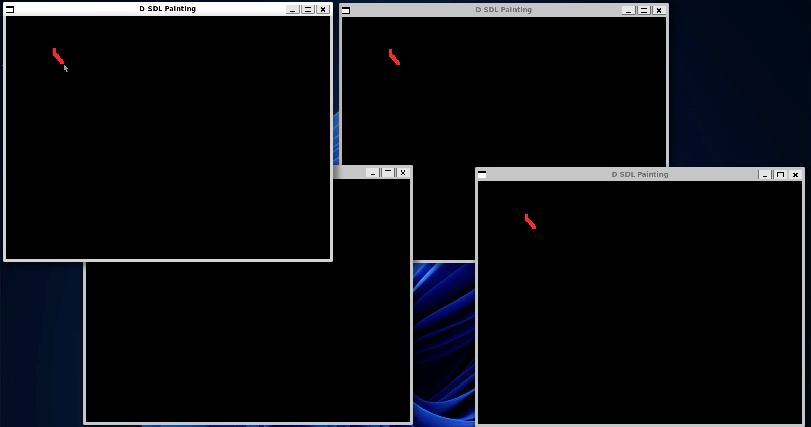 Collaborative drawing demonstration